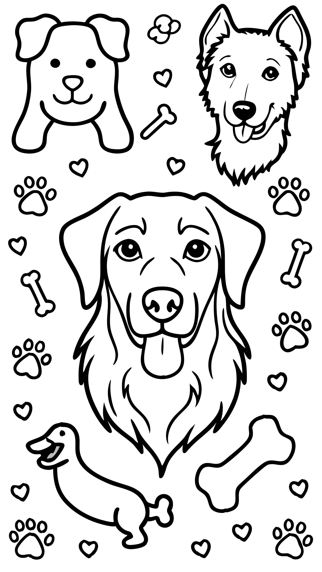 free dog coloring pages printable